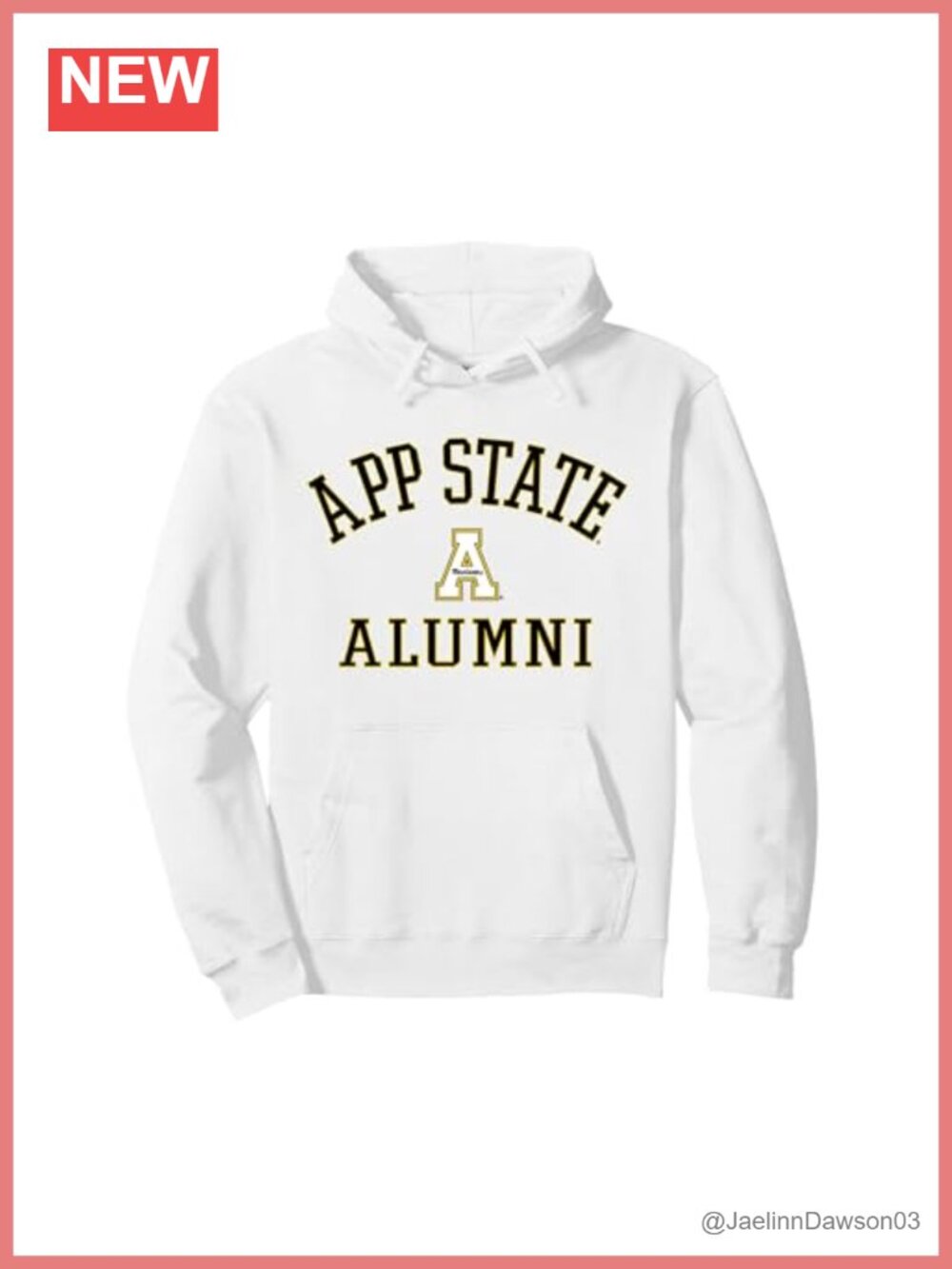 App State Mountaineers Pullover Hoodie Cotton Blend Hooded Sweatshirt
